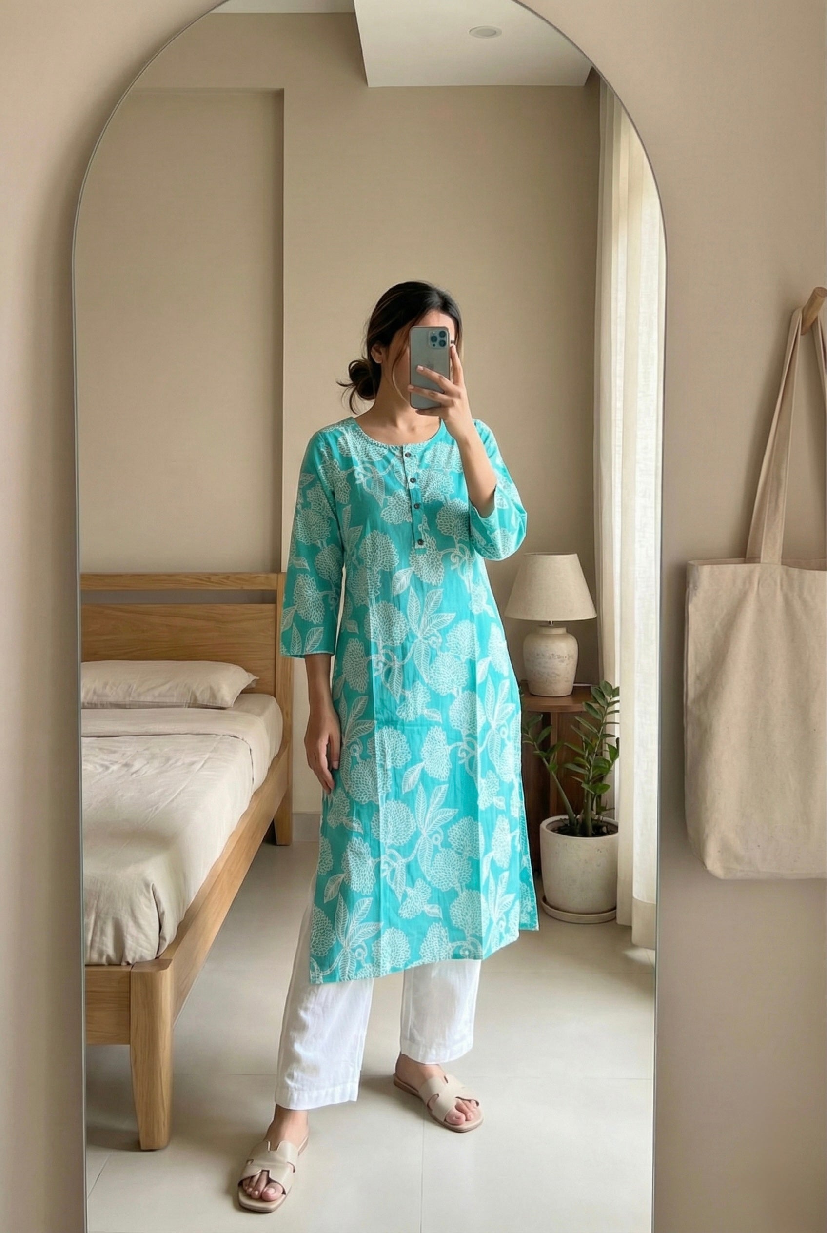 Abundance Blue Kurta - Daily Essential